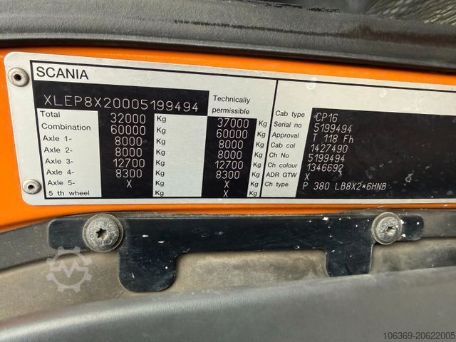 Saugwagen SCANIA P380 8x2*6 Hvidtved Larsen Flexline 414