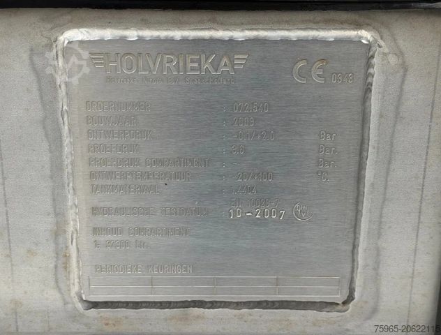 Tankoplegger Burg 37.300 LITER 3 COMPARTMENTS DISC BRAKES SUP