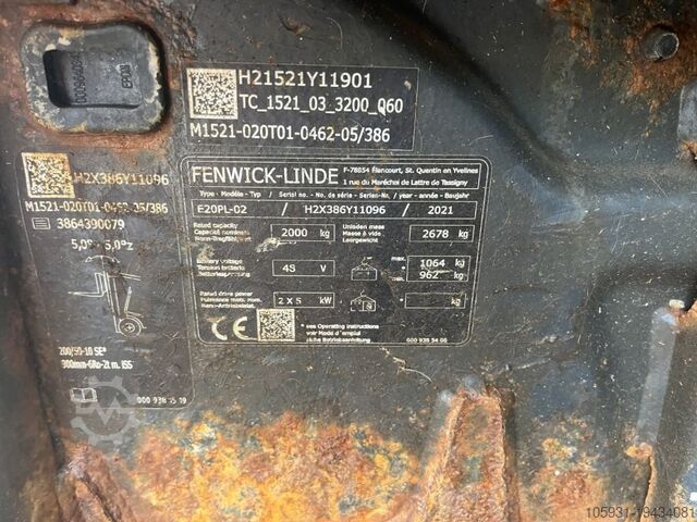 Stivuitor electric cu 4 roți Linde E20PL-02