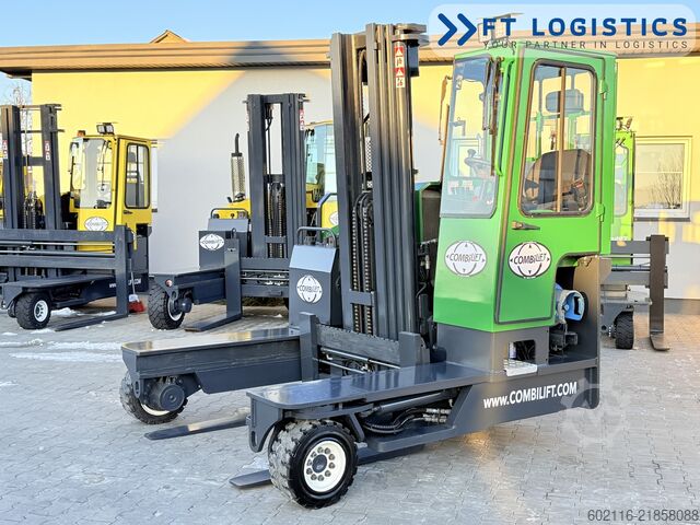 Wózek widłowy czterokierunkowy Combilift C4000 GAS TRIPLEX 5550 FREE LIFT CABIN