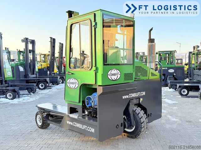 Wózek widłowy czterokierunkowy Combilift C4000 GAS TRIPLEX 5550 FREE LIFT CABIN