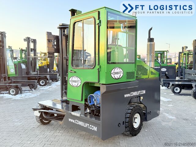 Wózek widłowy czterokierunkowy Combilift C4000 GAS TRIPLEX 5550 FREE LIFT CABIN