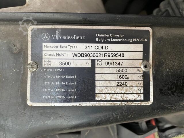 Fourgonnette Mercedes-Benz Sprinter 311 CDI-D