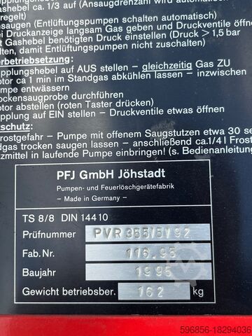 Jöhstadt TS8/8 brandweerwagenpomp Jöhstadt TS8/8