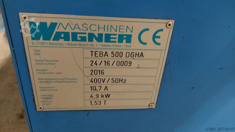 Hidraulična - Horizontalna DG - ugaona trakasta testera TRENNJÄGER-WAGNER TEBA 500 DGHA