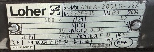 Moteur Loher ANLA200LG02A