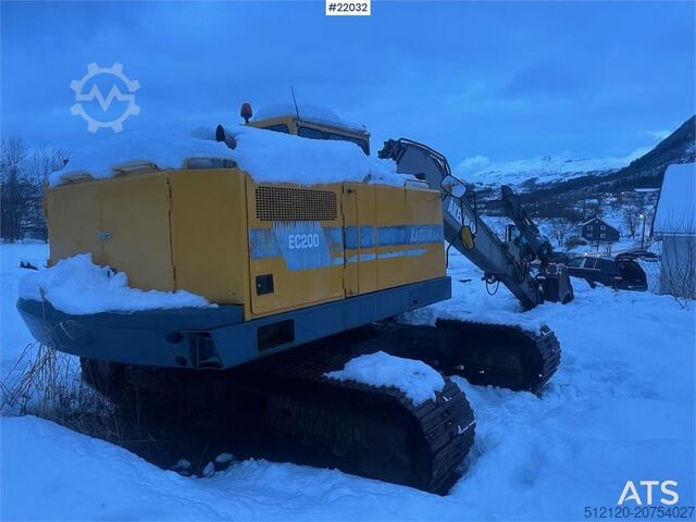 Crawler excavator Åkerman EC200 excavator with 2 buckets. SEE VIDEO.