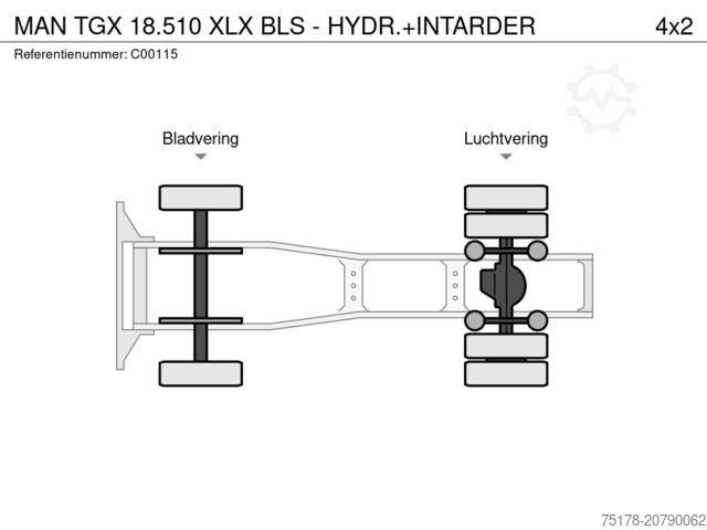 Standard-SZM MAN TGX 18.510 XLX BLS - HYDR.+INTARDER