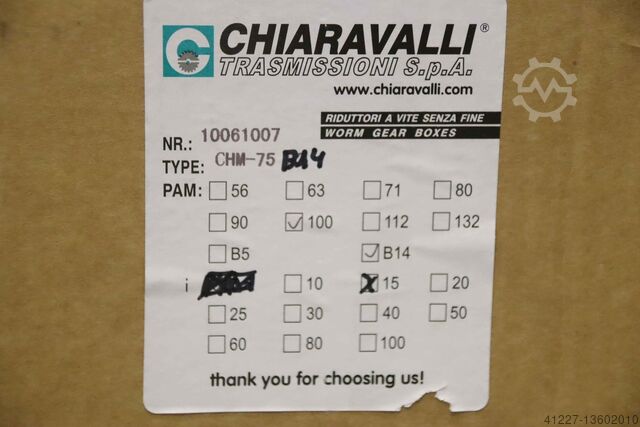 Versnellingsbak 1:15 Chiaravalli CHM 75 B14