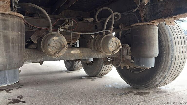 Platform trailer Krone SDP27 (BELGIAN TRAILER / DRUM BRAKES / FREINS T...