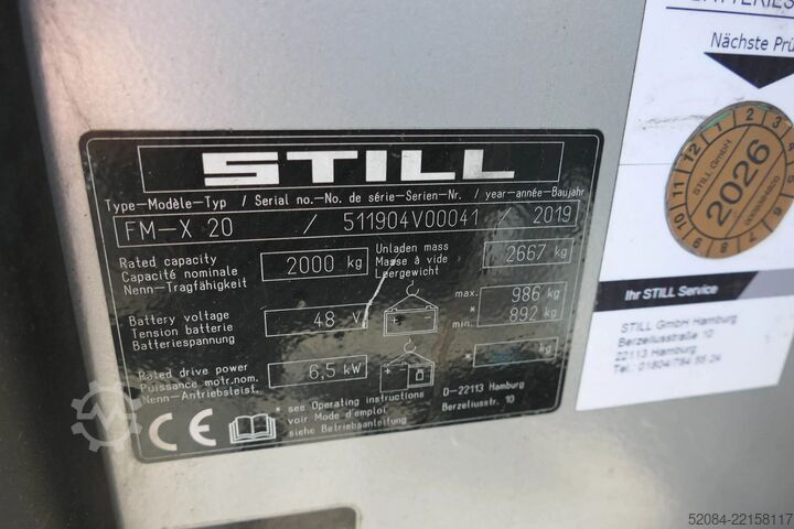 Empilhador retrátil Still FM-X 20