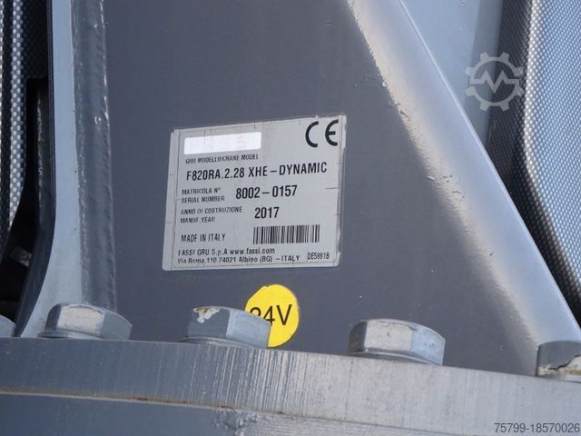 Autolaadkraan MERCEDES-BENZ 3453 FASSI F820 Kran 8x Hydr. Ausschub