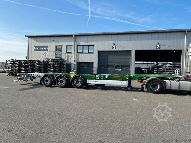Wissellaadbak oplegger WIELTON Multichassis Fahrgestell 45,40HC,40, 2x20