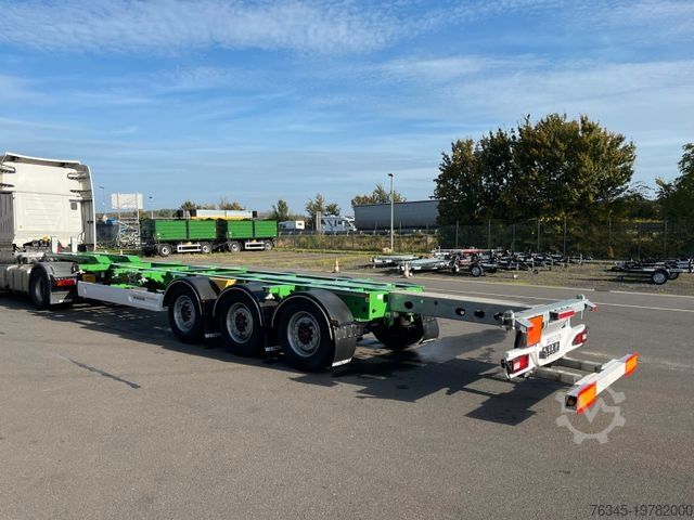 Wissellaadbak oplegger WIELTON Multichassis Fahrgestell 45,40HC,40, 2x20
