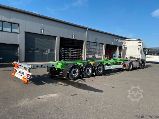 Wissellaadbak oplegger WIELTON Multichassis Fahrgestell 45,40HC,40, 2x20