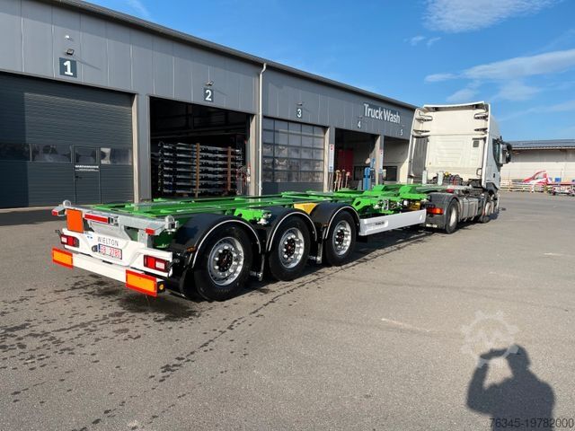 Wissellaadbak oplegger WIELTON Multichassis Fahrgestell 45,40HC,40, 2x20