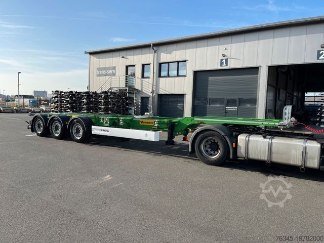 Wissellaadbak oplegger WIELTON Multichassis Fahrgestell 45,40HC,40, 2x20