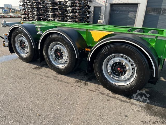 Wissellaadbak oplegger WIELTON Multichassis Fahrgestell 45,40HC,40, 2x20