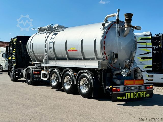 Ημιρυμουλκούμενο βυτιοφόρο KÄSSBOHRER Gülle V2A 30 cbm, Liftachse, Börger FL 1036