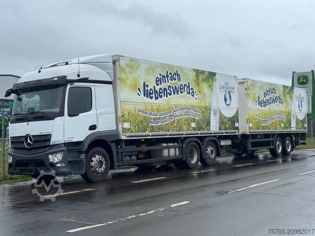 Drikkevarelastbil MERCEDES-BENZ ACTROS 2540 L/ 2 x LBW / LENKACHSE / KOMPLETTZUG