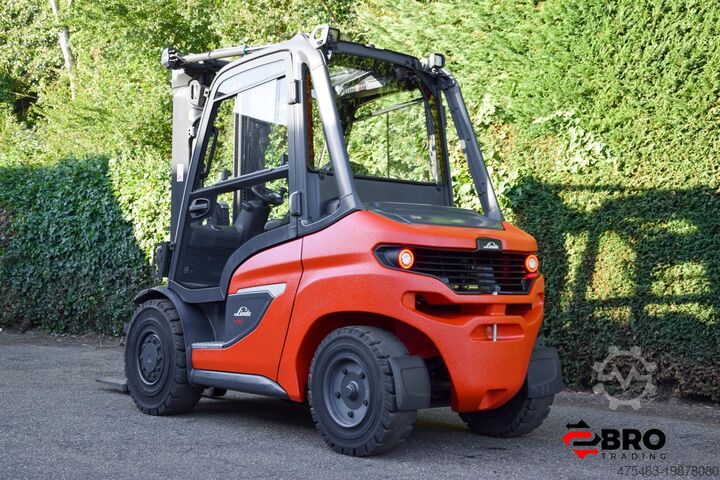 Vierrad-Gabelstapler Linde H50D 1204 Triplex 482 UUR!!