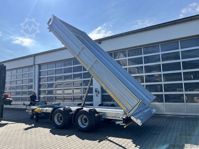 Tipper trailer Möslein TTD 19 B  neuer 19 t Tandemkipper- Tieflader hydraulischer Klappe