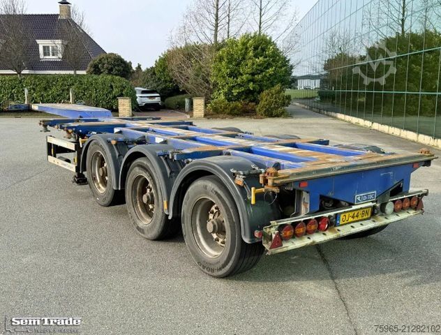 Auflieger-Wechselfahrgestell D-TEC FT-43-03V FRONT + MIDDLE + BACK SLIDER DRUM BRAK