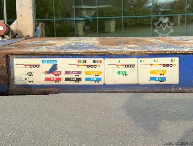 Auflieger-Wechselfahrgestell D-TEC FT-43-03V FRONT + MIDDLE + BACK SLIDER DRUM BRAK