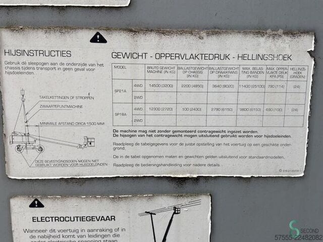 Hoogwerker Aichi SP21AJ