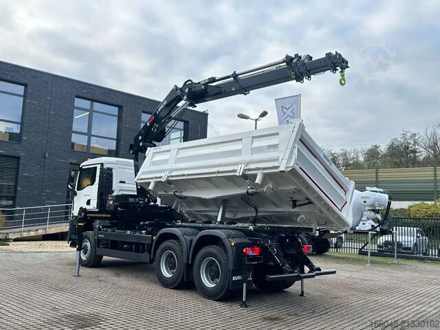 Volquete con grúa MAN TGS 33.440 MAN TGS 33.440 6x6 /3-Seiten- Kipper...