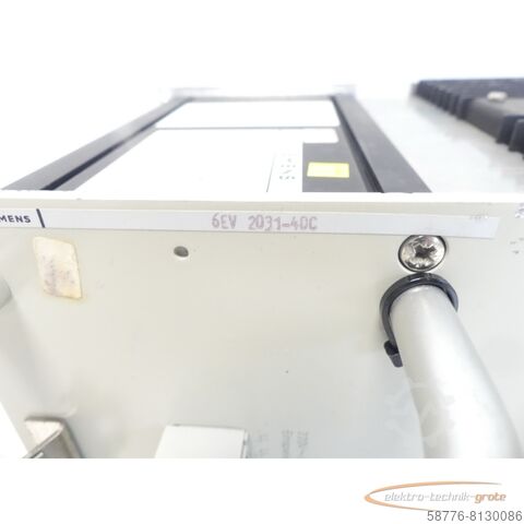 Siemens komponent Siemens 6EV2031-4DC Stromversorgung Einbau-Netzgerät . A 626 576