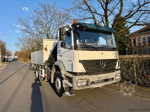 Platforma de încărcare Mercedes-Benz Axor 1824 Kran Hiab 144 D Funk / Voll Blatt / E...
