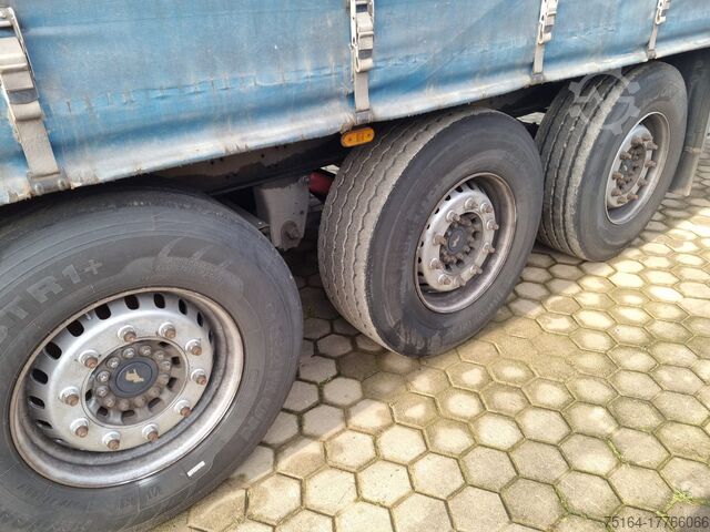 Aanhangwagen met dieplader & dekzeil Schmitz Cargobull S01 mit Stapleraufnahme