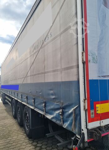 Aanhangwagen met dieplader & dekzeil Schmitz Cargobull S01 mit Stapleraufnahme