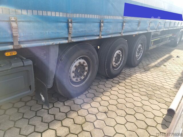 Aanhangwagen met dieplader & dekzeil Schmitz Cargobull S01 mit Stapleraufnahme