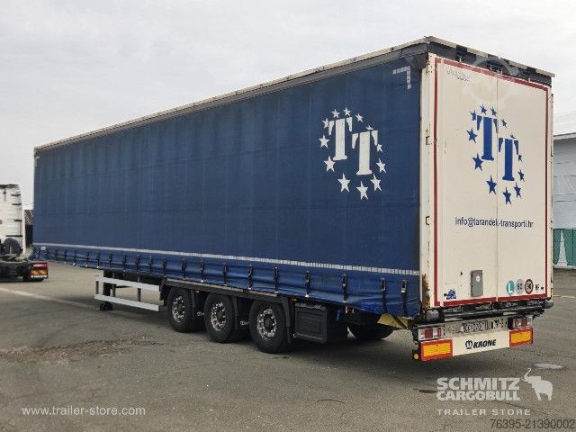 Semi-reboque aberto com lona Krone Semitrailer Curtainsider Mega