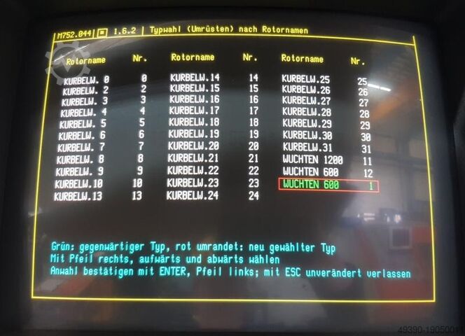 Elektodynamische Ausgleichswellen-Auswuchtmaschine, Vertikal Auswuchtmaschine; , Wuchtmaschine, Ausw SCHENCK RoTec EBLY