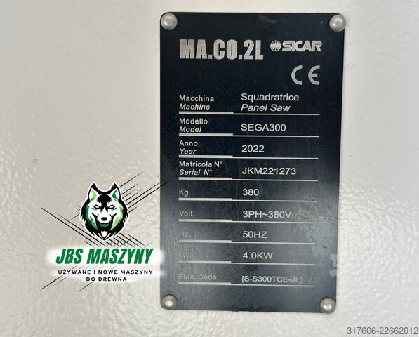 Formaatzaagmachine Piła Formatowa Sicar Sega 300 Sega 300