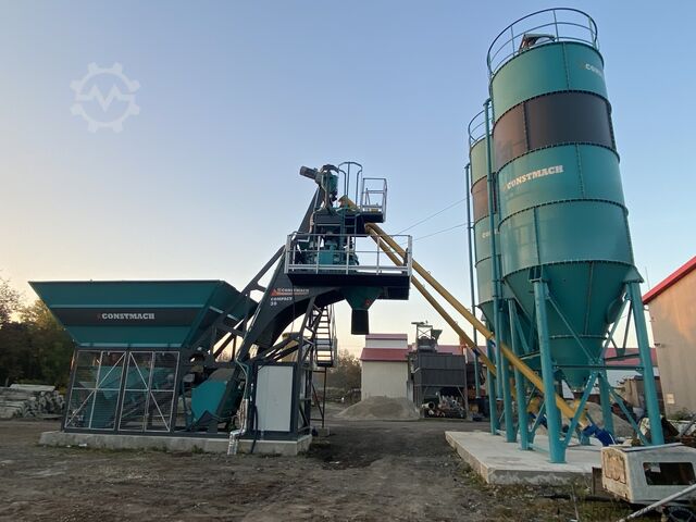 Míchací betonárka, betonárna CONSTMACH 30 M3/H Compact Concrete Mixing Plant
