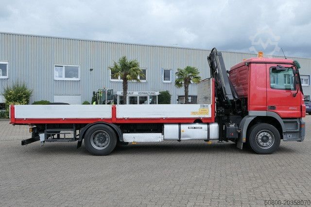 Lastbil med flak MERCEDES-BENZ 1844 L Actros 4x2, Hiab 144E-3, Funk, Voll-Luft