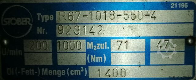 TMR roerwerk motor 3kW TMR MD 5.5 / 1000