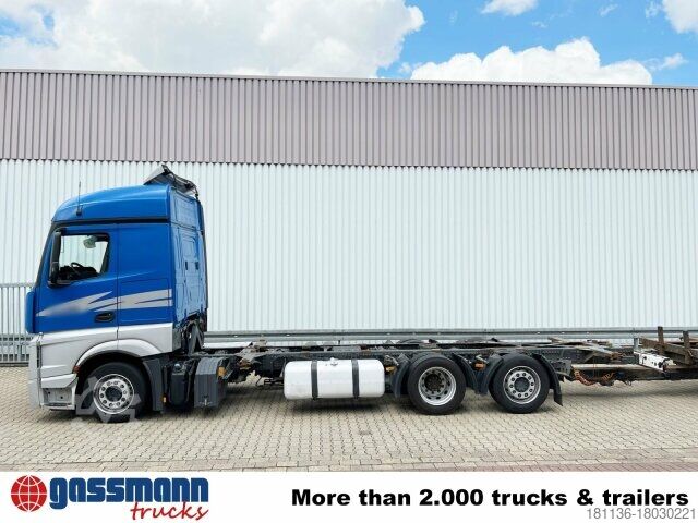 Wissellaadbak vrachtwagen Mercedes-Benz Actros 2542/48 L/nR 6x2, Retarder, Standklima,
