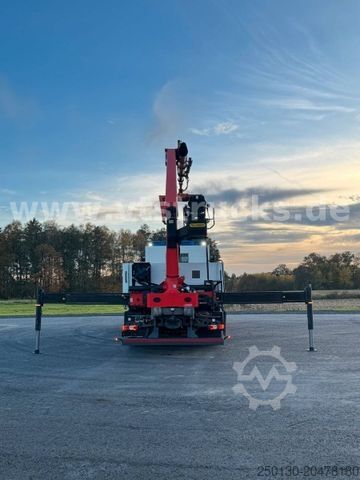 Plattewagen met zeil MERCEDES-BENZ Actros 2545 MP5 6x2 Palfinger 23.001 Tec3