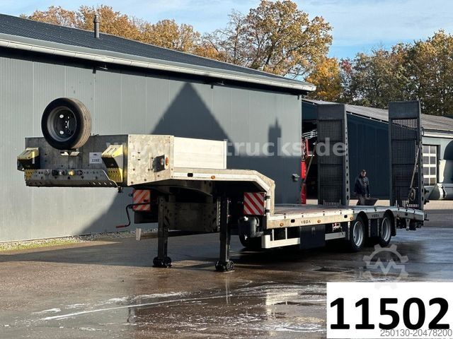 Low loader semitrailer Özsan VEGA 2Achs Tieflader Rampen