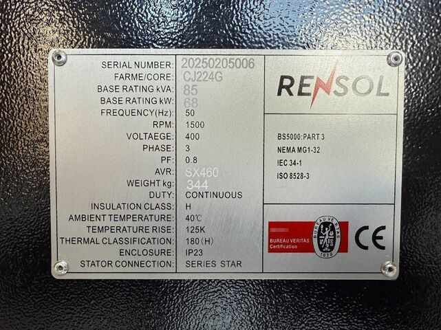 Aggregaat  DPX CJ224G - 85 kVA Alternator - DPX-33905