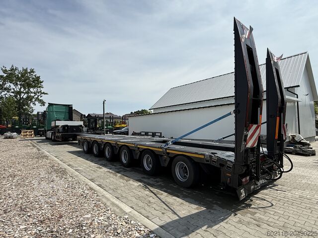 Nízkopodlažní návěs pro přepravu stavebních strojů FAYMONVILLE FAYMONVILLE STZ-6WAU – 6 AXLES – 92.2GVW