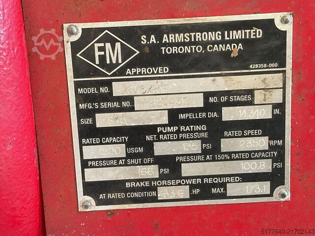 Moteur Doosan L086TIM, with waterpump