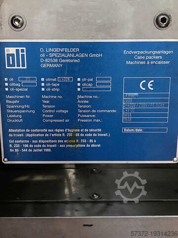 Μηχανή συσκευασίας χαρτοκιβωτίων Oli 310 Olimat 1