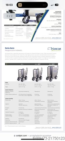 équipement de nettoyage cryogénique Cold Jet Aero 40 FP