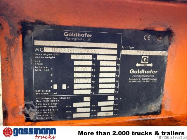 Tieflader Anhänger Goldhofer TU3-24/80